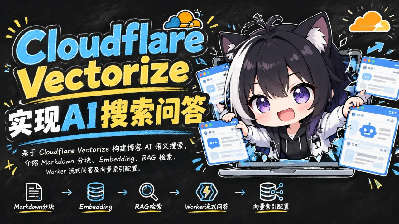 Cloudflare Vectorize实现AI搜索问答 - 封面图