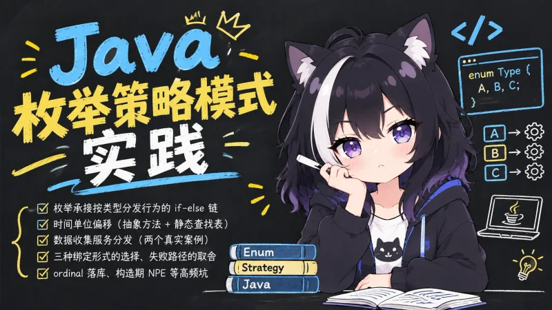 Java 枚举策略模式：用枚举替换 if-else 分发的三种绑定方式