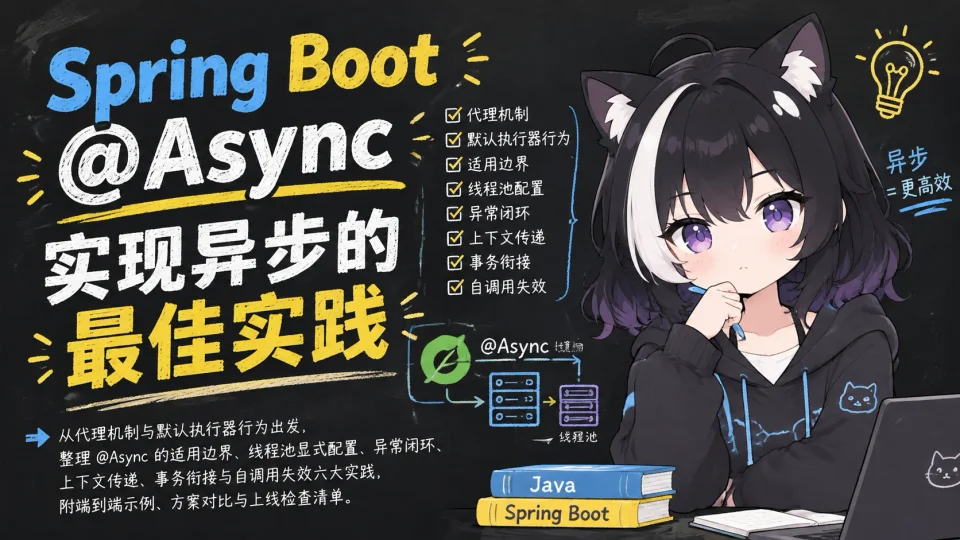 Spring Boot @Async 实现异步的最佳实践封面图