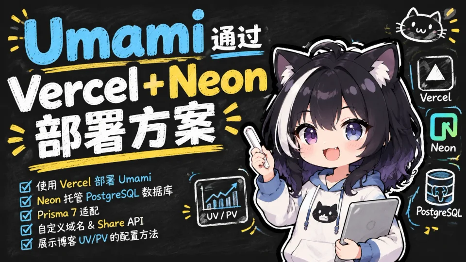 Umami通过Vercel+Neon部署方案封面图
