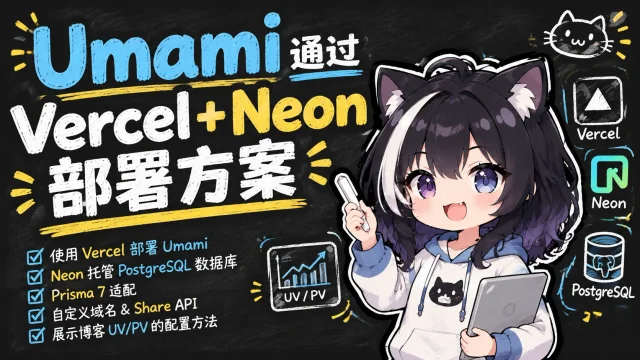 Umami通过Vercel+Neon部署方案封面图