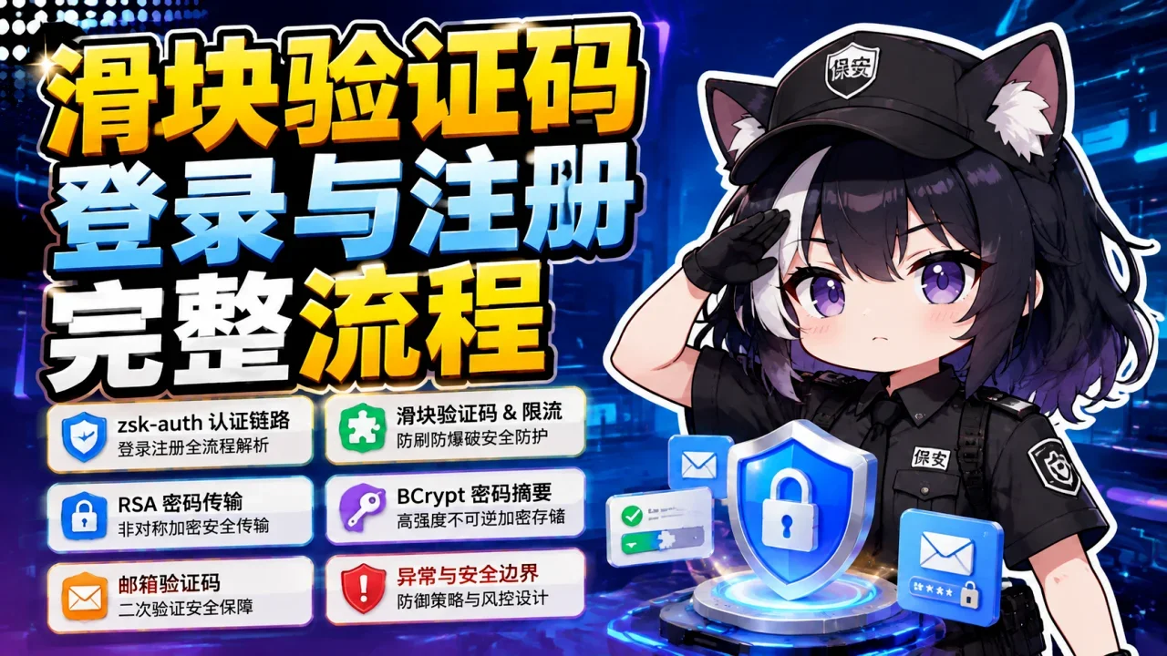 滑块验证码、登录与注册完整流程 - 封面图