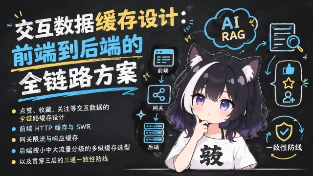 交互数据缓存设计:前端到后端的全链路方案封面图