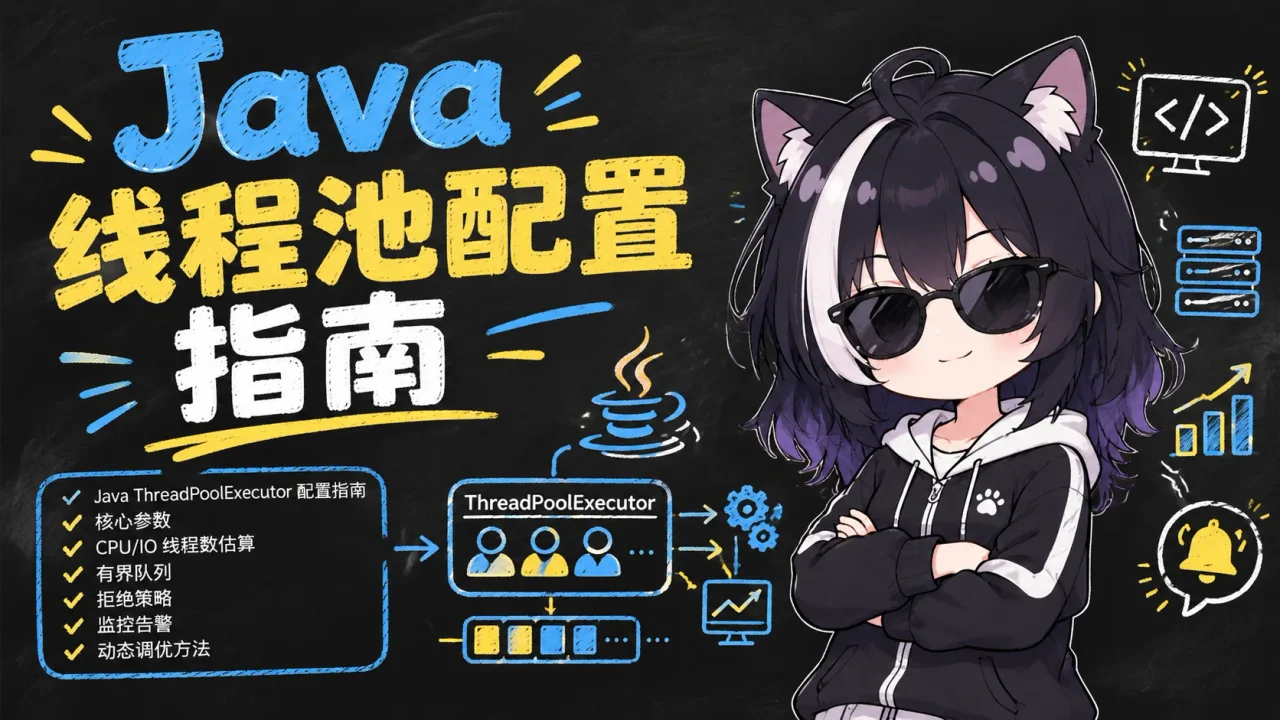Java 线程池配置指南:核心参数、线程数估算与拒绝策略 - 封面图